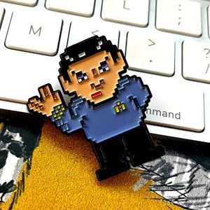 8-Bit Spock Star Trek Enamel Pin/Button